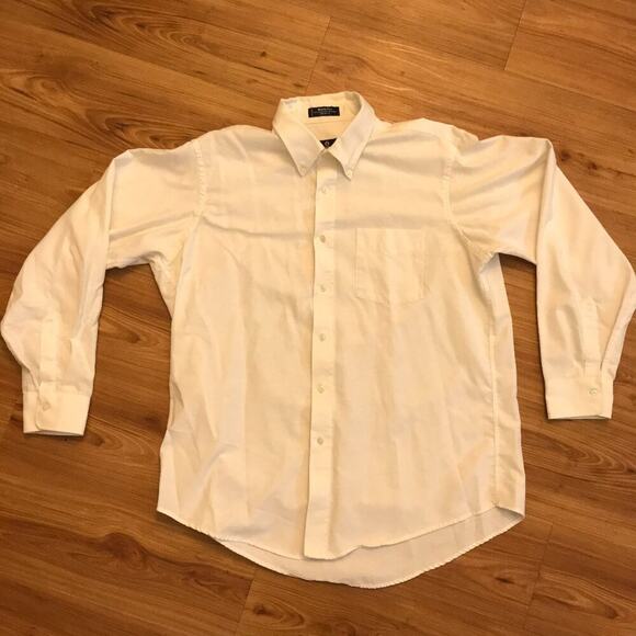 Puritan Other - Vintage Puritan size 17- 34/35 Wrinkle Free White Dress Shirt Made in USA